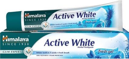 Himalaya Active White Herbal Toothpaste whitening gel for brushing teeth 75ml (75 ml)