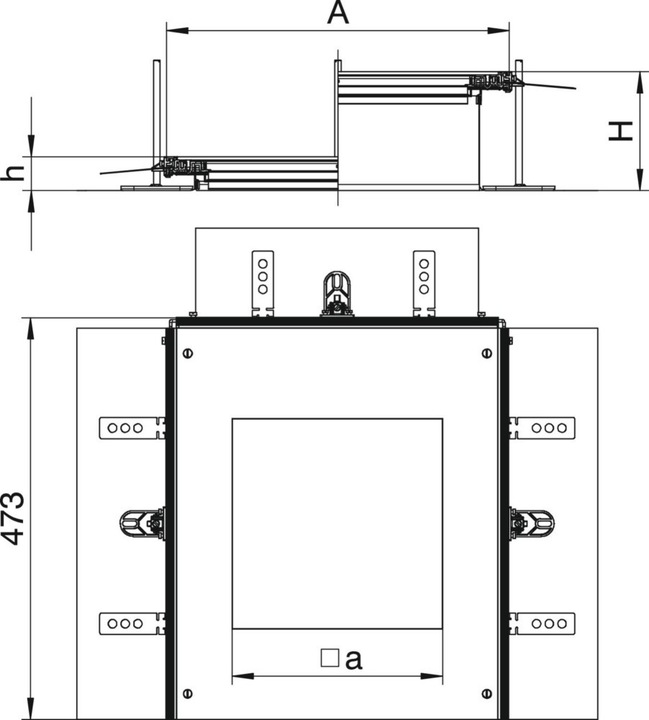 Produktbild OBO Bettermann OBO OKA-G A 40140 9 Anbaueinheit f.GES9 St FS (46 cm)