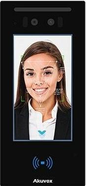Immagine prodotto Akuvox Video TFE E16C Kit On-Wall, riconoscimento facciale, accesso mobile, misurazione della temperatura