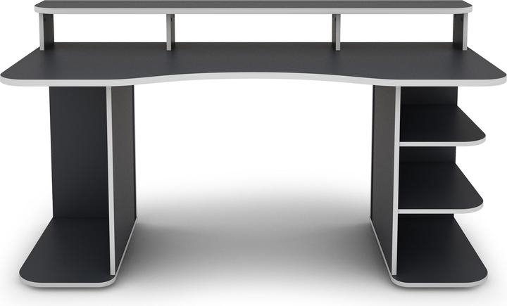 Produktbild Homexperts FLYNN Schreibtisch Breite 160 cm, anthrazit mit weisser Kante