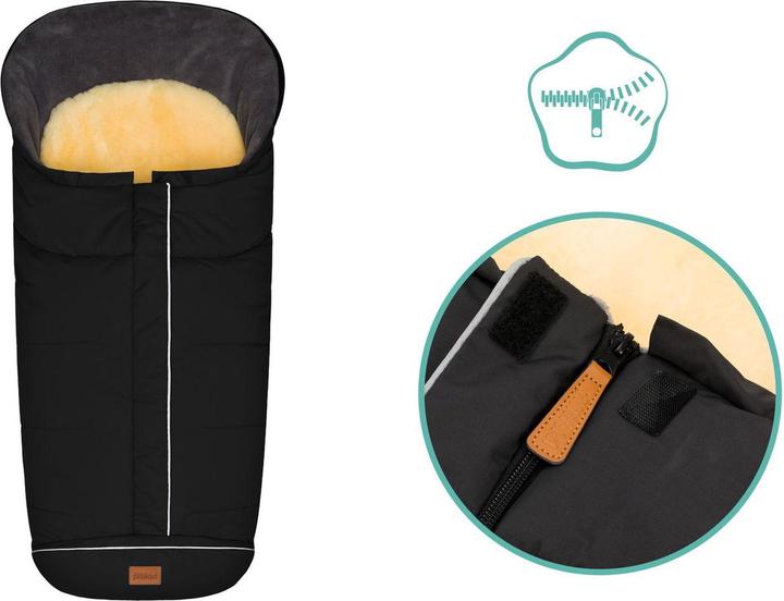 Image du produit Fillikid Fusssäcke für Kinderwagen & Buggys Fleece-Fusssack Nanga mit Lammfellauflage