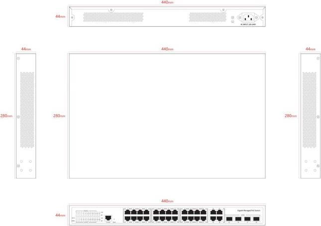 Image du produit Ernitec Commutateur administrable de niveau 2+, 24 (24 Ports)