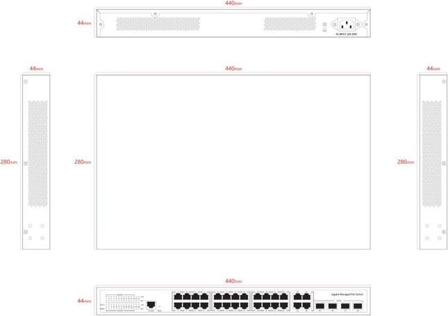 Produktbild Ernitec Managed Layer 2+ Switch, 24 (24 Ports)