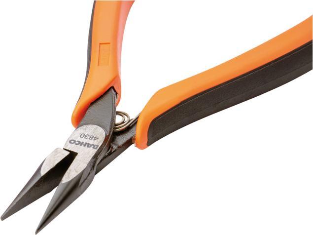 Produktbild Bahco ERGO Spitzzange mit 2-Komponenten-Griff und abgerundeten Backen 135 mm (135 mm)