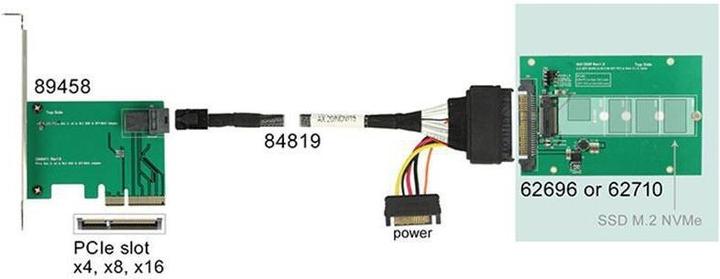 Produktbild Delock M.2 zu U.2 Gehäuse 2.5" 9.5mm
