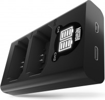 Immagine prodotto Newell Caricabatterie per fotocamere DL-USB-C a doppio canale per batterie NP-FZ100 (1 pz., Batteria + Caricabatterie)