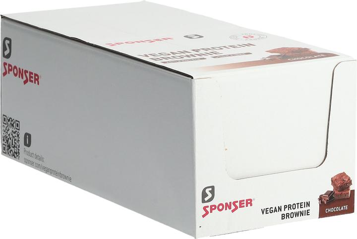 Immagine prodotto Sponser Brownie proteico vegano (Cioccolato, Cioccolatino, Chocolate, 12 pz., 600 g)