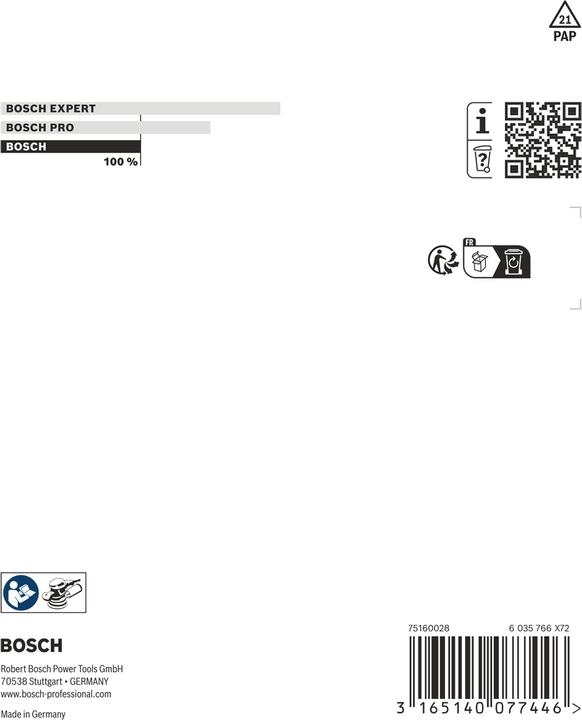 Produktbild Bosch Professional Zubehör Schleifteller hart, 125 mm, für PEX 12, PEX 12 A, PEX 125 (Hart)