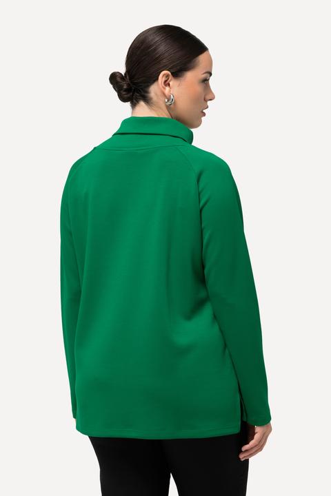 Produktbild Ulla Popken Sweatshirt, Modalmix, Stehkragen, Zipper, Langarm (58)
