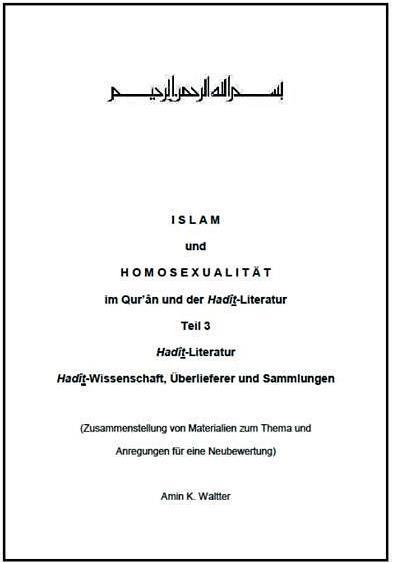 Produktbild Islam und Homosexualität im Qur'ân und der Hadît-Literatur (Deutsch, Amin K. Waltter, 2015)