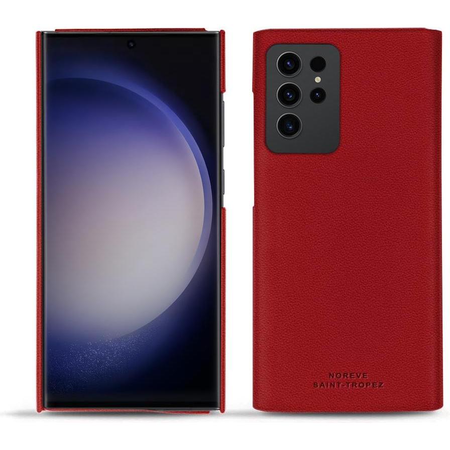 Thumbnail - Noreve Lederschutzhülle (Samsung Galaxy S23 Ultra), Smartphone Hülle, Rot