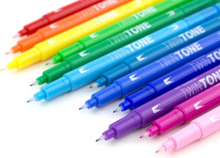 Actual product image Tombow TwinTone Rainbow (Multicoloured, 12 x)