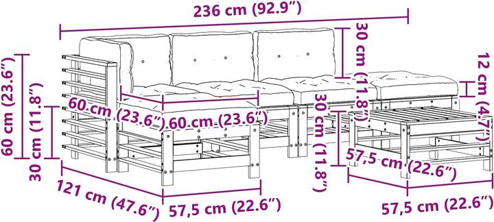 Produktbild vidaXL Garten-Lounge-Set