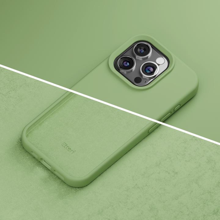 Image du produit Etteri Coque en silicone pour iPhone 12 / 12 Pro 6,1" vert clair (Apple iPhone 12, Apple iPhone 12 Pro)
