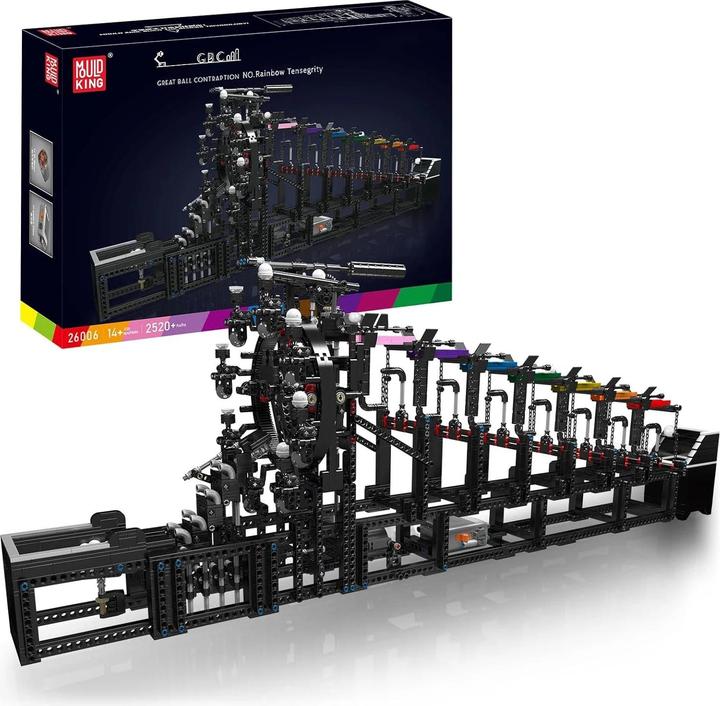 Actual product image Mould King Rainbow Tensegrity (marble run)