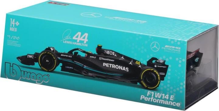 Actual product image Bburago Mercedes-AMG F1 W14 E Perf. Hamilton 2023