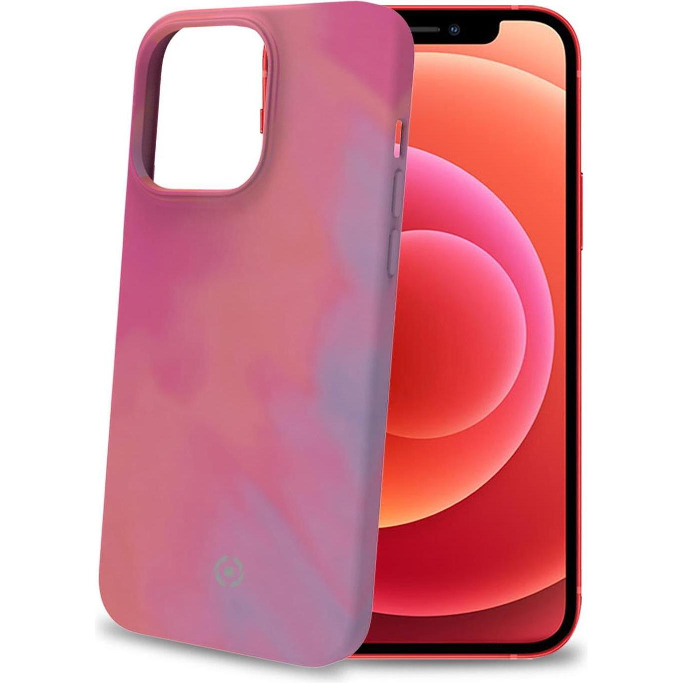 Celly Watercol (Apple iPhone 13 Pro Max), Smartphone Hülle, Pink