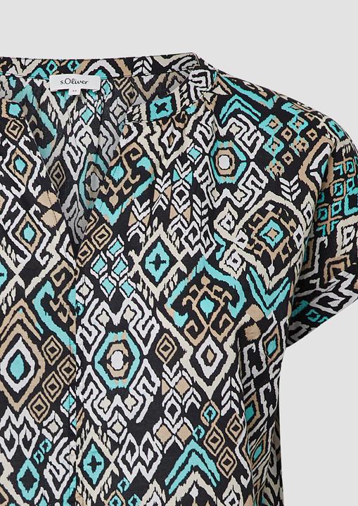 Immagine prodotto s.Oliver Bluse Leichte Baumwoll-Bluse mit All-over-Print (52)