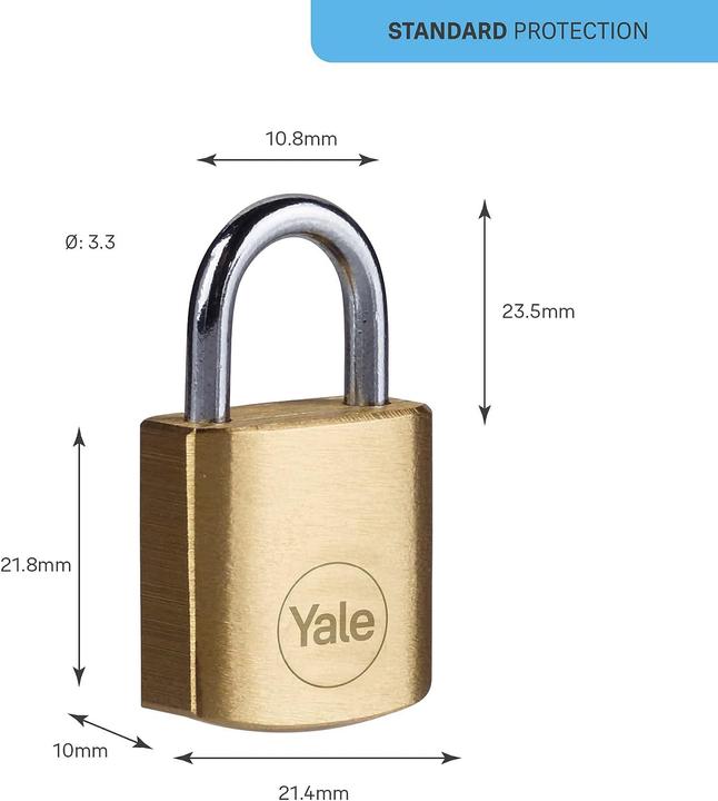Actual product image Yale Y110B/20/111/4 padlock Conventional padlock (e)