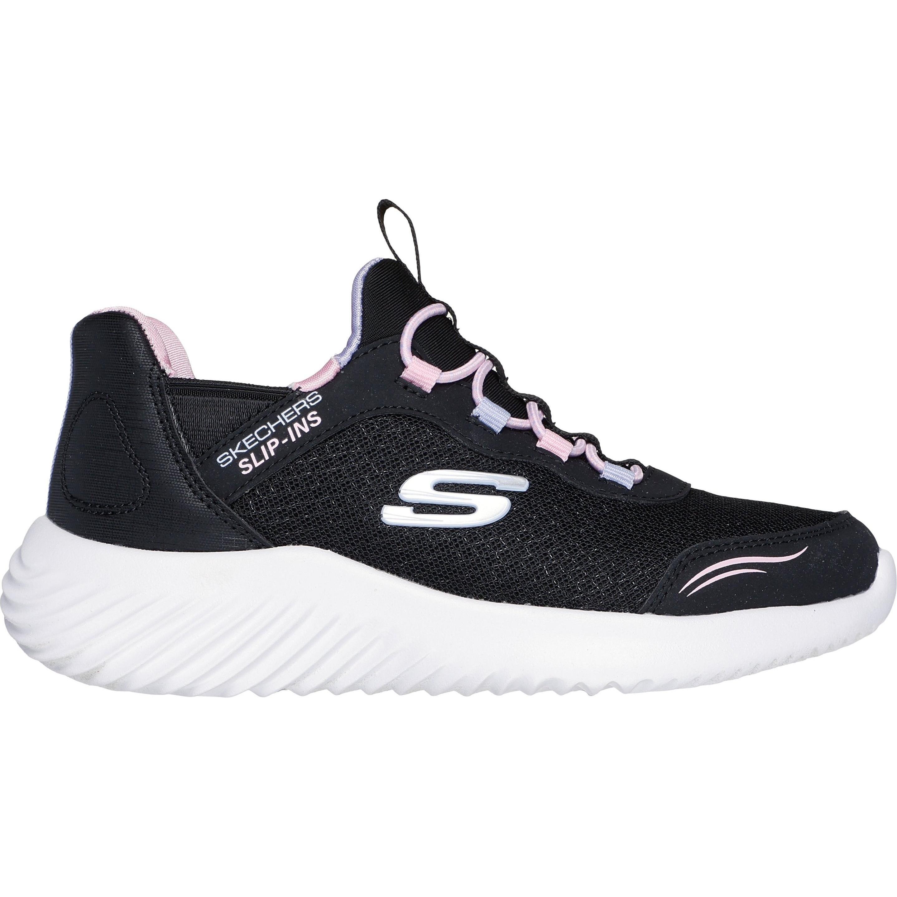 Skechers, Bambine, Sneaker, Bounder Simple Cute, Nero, (35)
