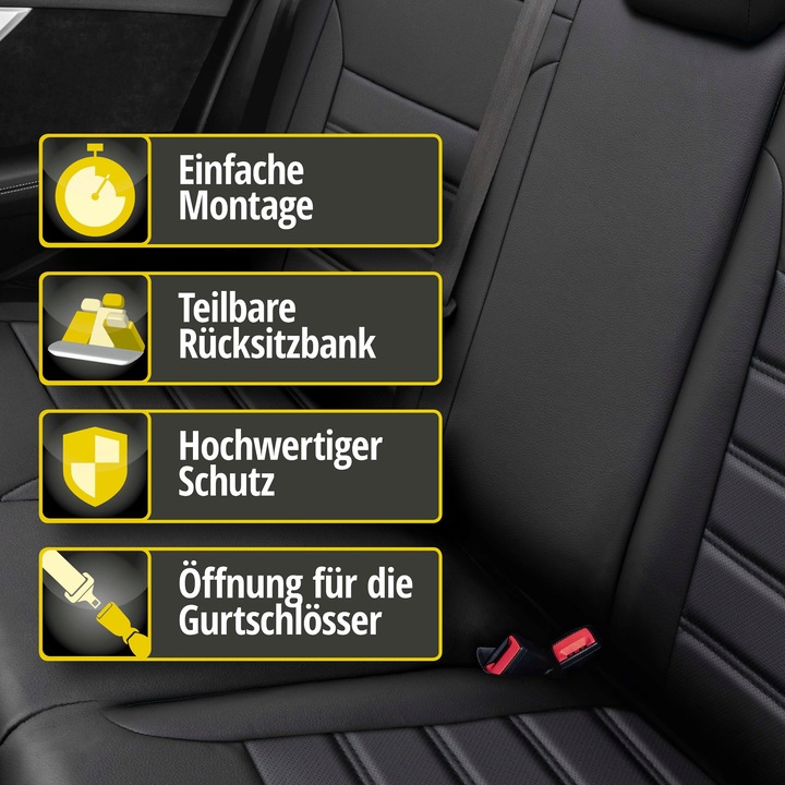 Produktbild Walser Sitzbezug für Renault Clio II (BB, CB) 03/1998-12/2016, 1 Rücksitzbankbezug