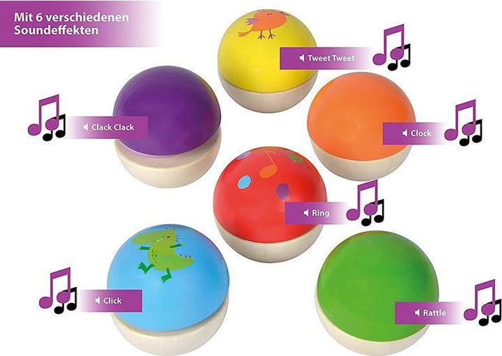 Actual product image Eichhorn Houten Muziekballen, 6st. (German)