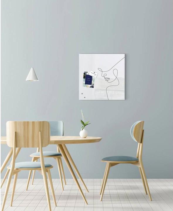 Actual product image Sigel Glass magnetic board Artverum with design (Magnet board, 48 x 48 cm)