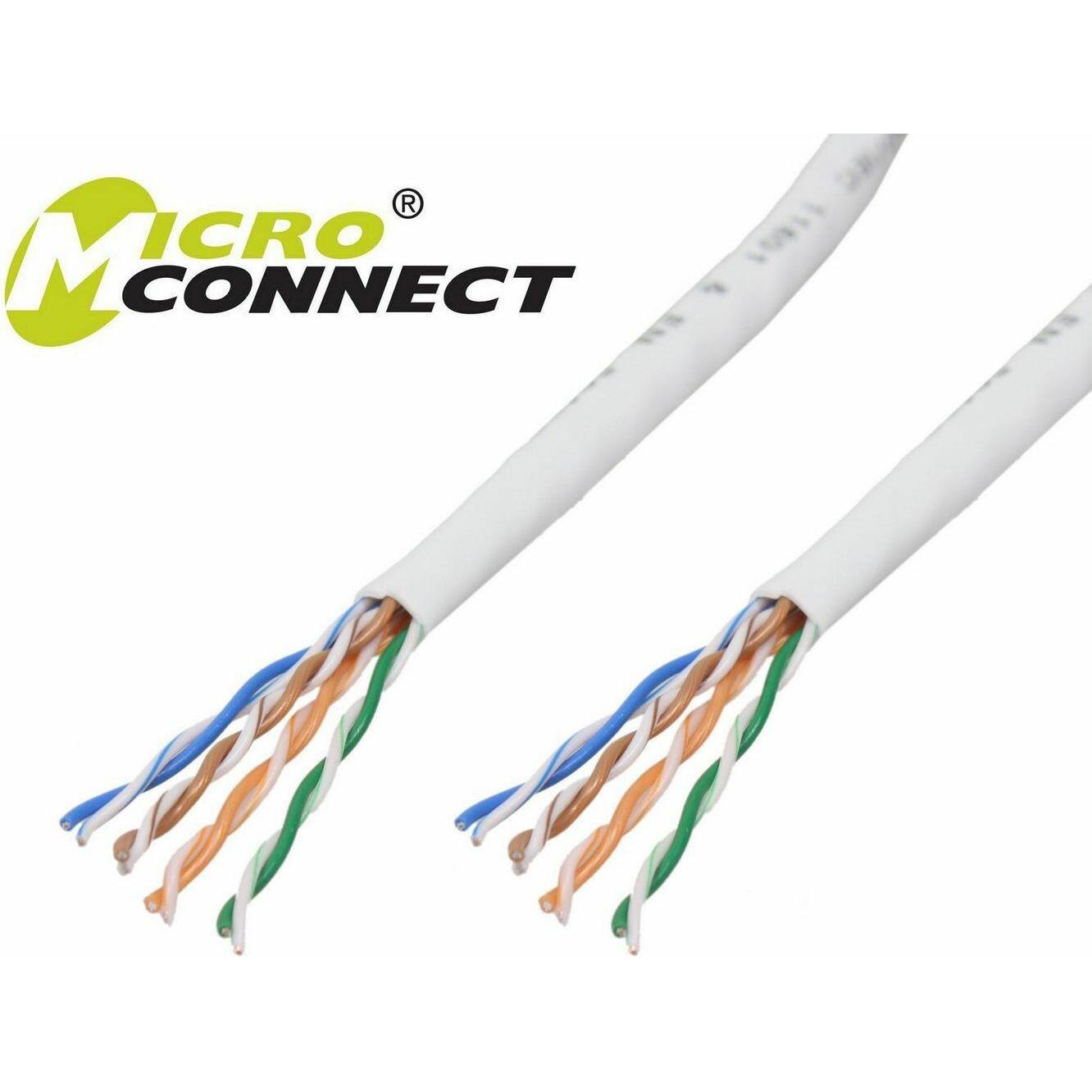 MicroConnect U/UTP CAT5e 100m White PVC (U/UTP, CAT5e, 100 m), Netzwerkkabel