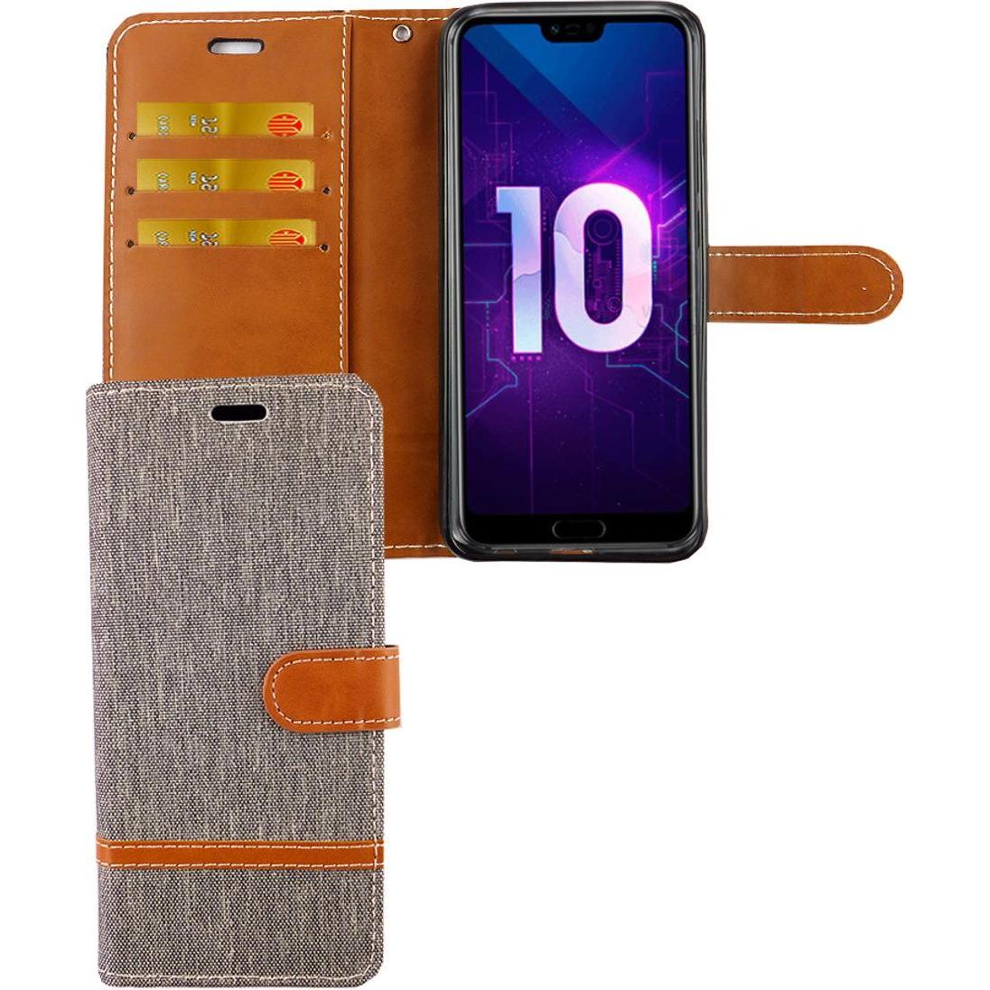 König Design Hülle Handy Schutz für Huawei Honor 10 Case Cover Tasche Wallet Etui Handyhülle (Honor 10), Smartphone Hüll...