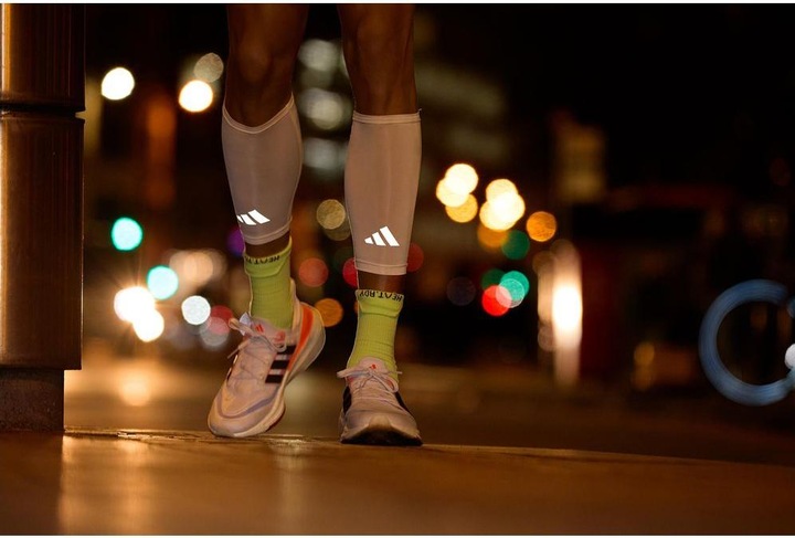 Produktbild adidas Compression Calf Sleeves Weiss, L-XL