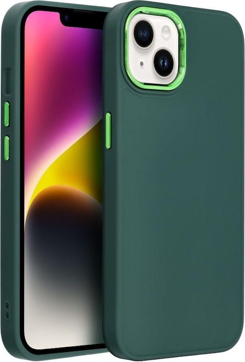Produktbild OEM Back panel cover FRAME Case for Xiaomi Redmi 13C / POCO C65 green (Xiaomi Poco C65, Xiaomi Redmi 13C)
