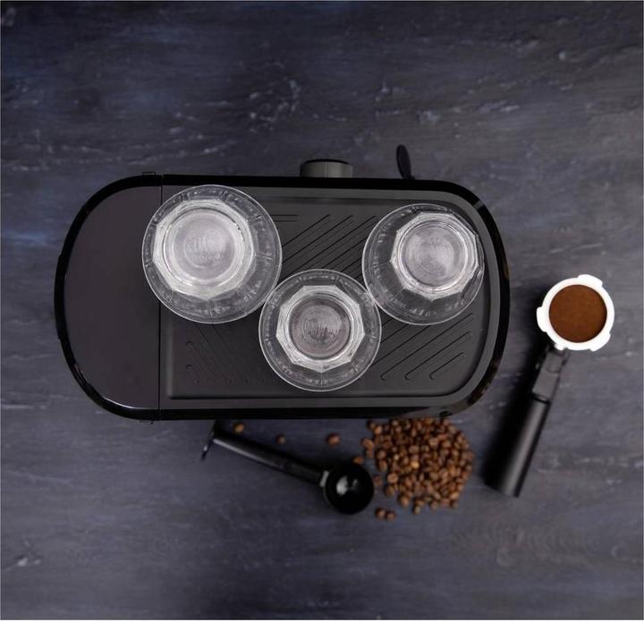 Produktbild Gastronoma -Kolbenmaschine - Espresso -Kaffeemaschine mit gemahlenen Bohnen und Milchfrother - 18110