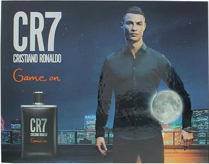 Actual product image CR7 Cristiano Ronaldo Game On 3 Piece Gift Set: Eau De Toilette 100ml, Shower Gel 150ml, Body Spray (Perfume set)