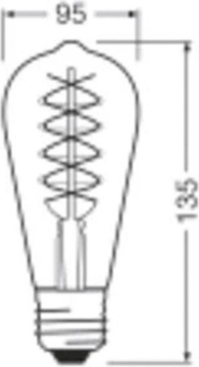 Produktbild Osram Vintage-Lampe (E27, 600 lm, 1x)