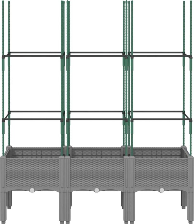 Actual product image VidaXL Planter with trellis PP