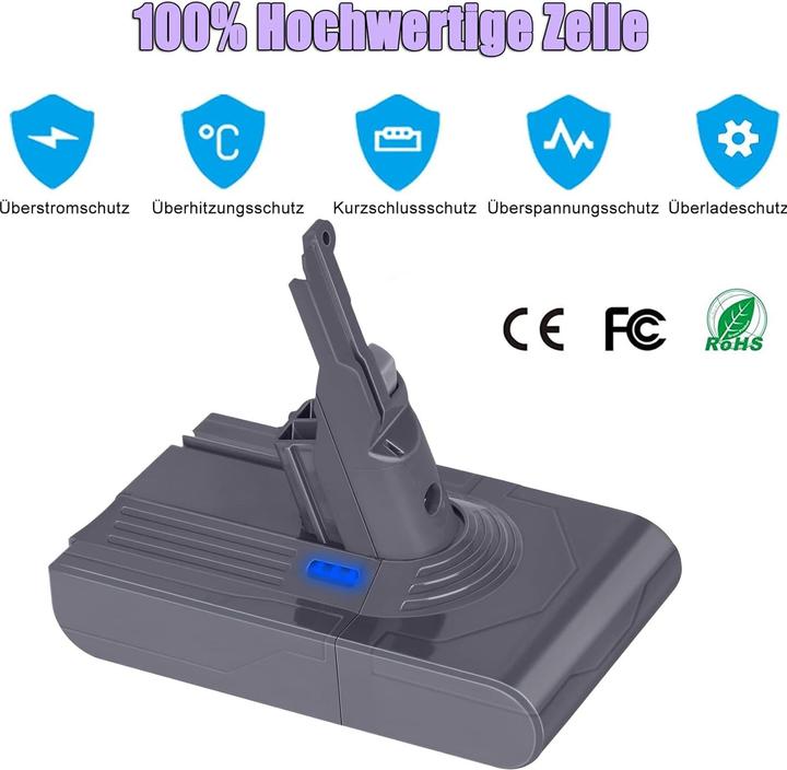 Produktbild Kunlun V8 Ersatzakku fuer Dyson