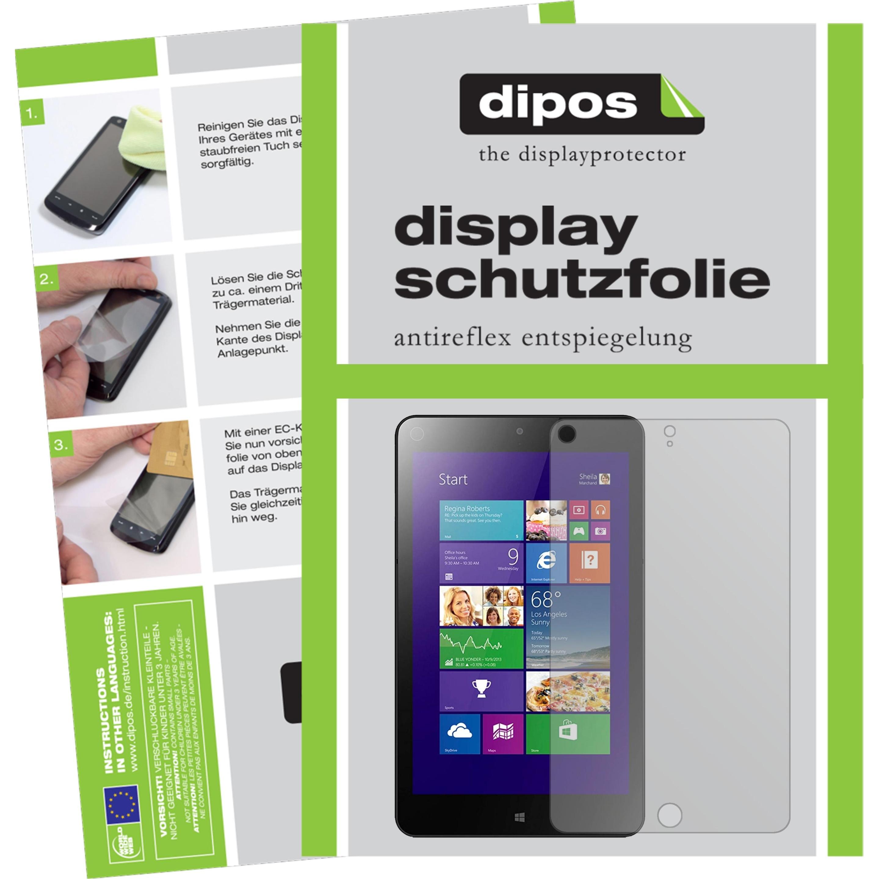 Dipos Displayschutzfolie Antireflex (1 Stück, ThinkPad 8), Tablet Schutzfolie