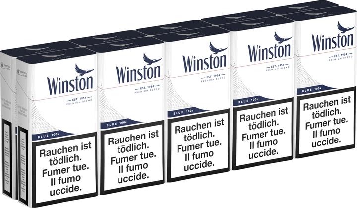 Actual product image Winston Blue 100S Box (10 pcs.)