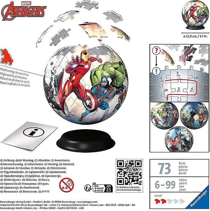 Immagine prodotto Ravensburger Marvel Avengers (72 pezzi)