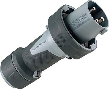 Actual product image Mennekes MEN 13241 63A3P 8H >250V DC Plug PowerTOP IP67