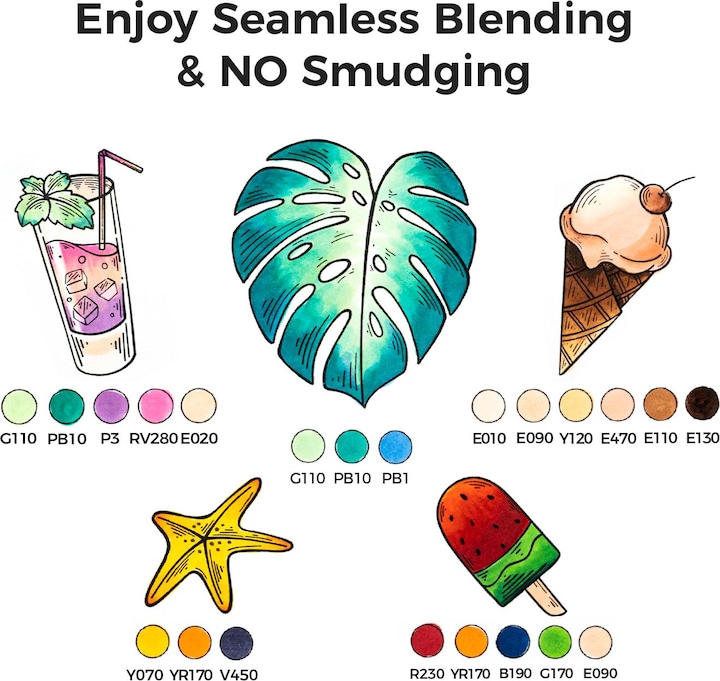 Produktbild Ohuhu Honolulu Kunstmarker (6 Stk.) - Grundfarben (Mehrfarbig, 6 x)