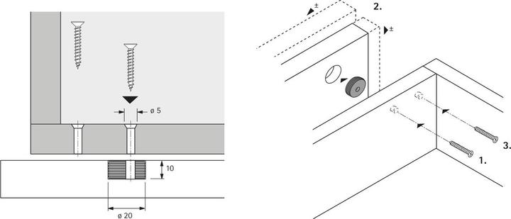 Produktbild Hettich Frontversteller (1 Stk.)