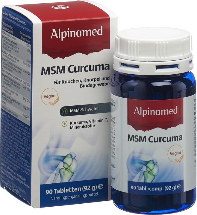Image du produit Alpinamed MSM Curcuma (90 pièce(s), Cachets, 128 g)