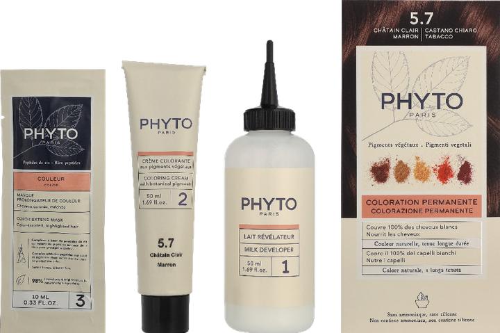Actual product image Phyto Phytocolor Kit 5.7 (5.7 Brown Light Chestnut)