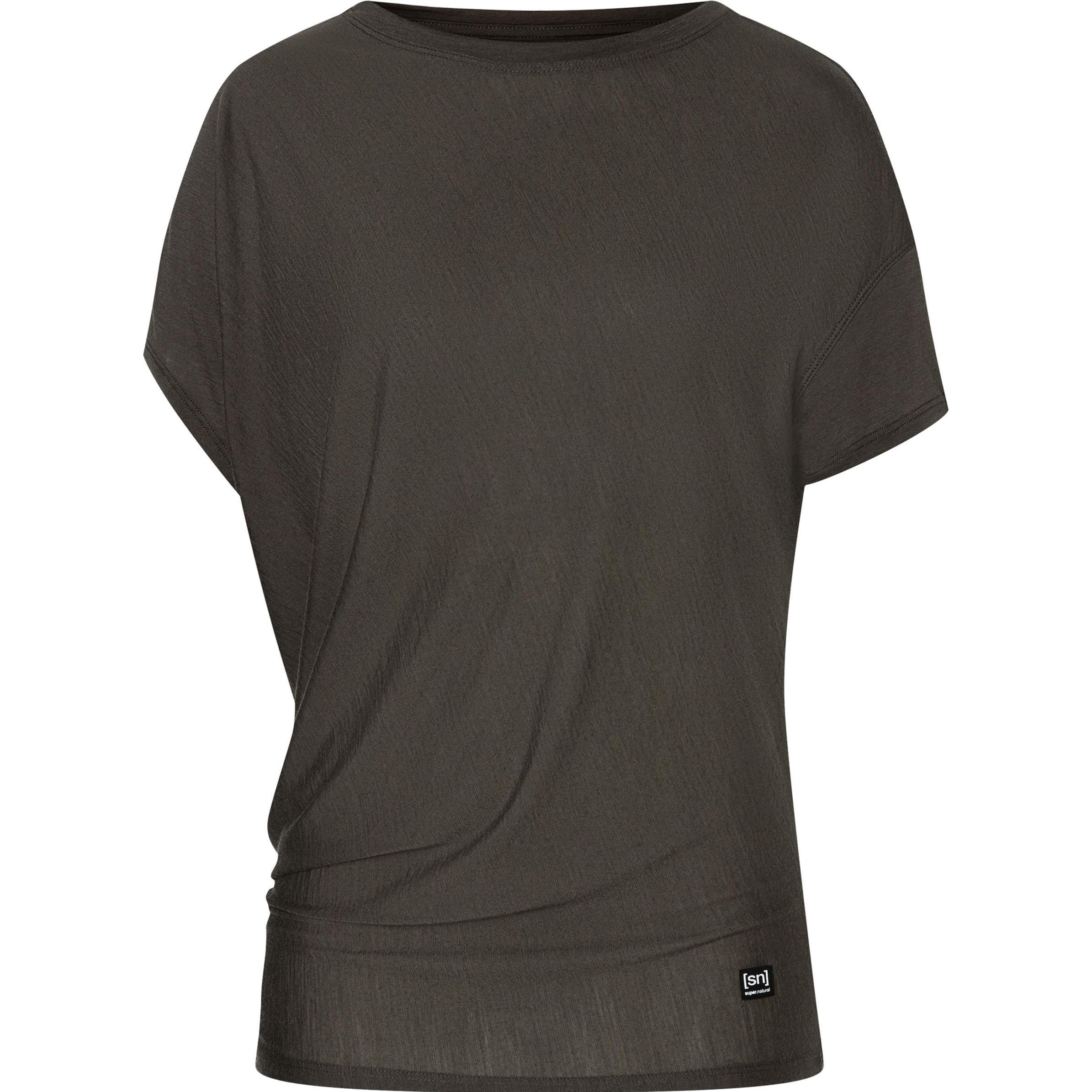 Super Natural, Damen, Sportshirt, W Yoga Loose Tee (XS), Schwarz, XS