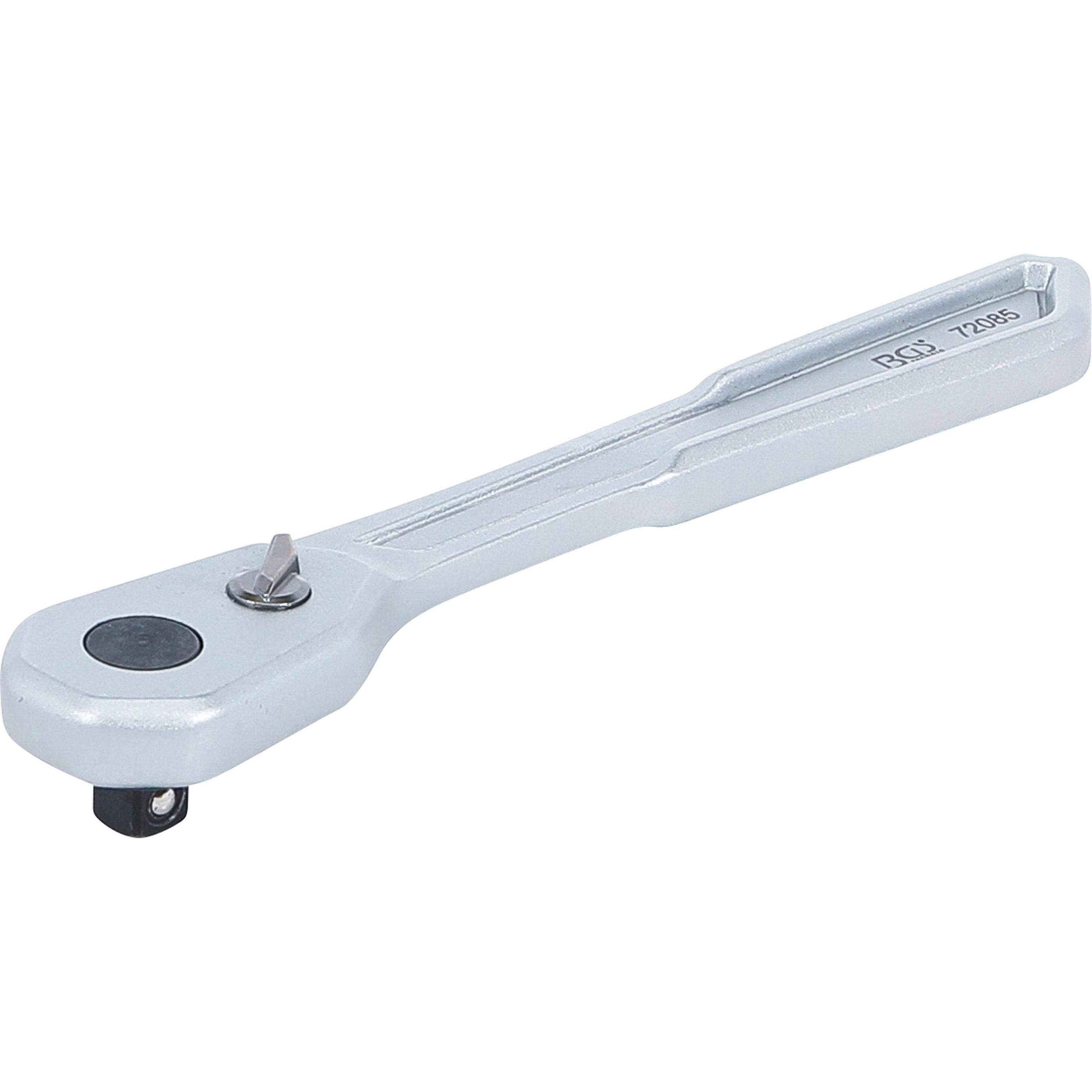 BGS, Ratsche, Umschaltknarre extra flach feinverzahnt Abtrieb Aussenvierkant 6,3 mm (1/4") (1/4")