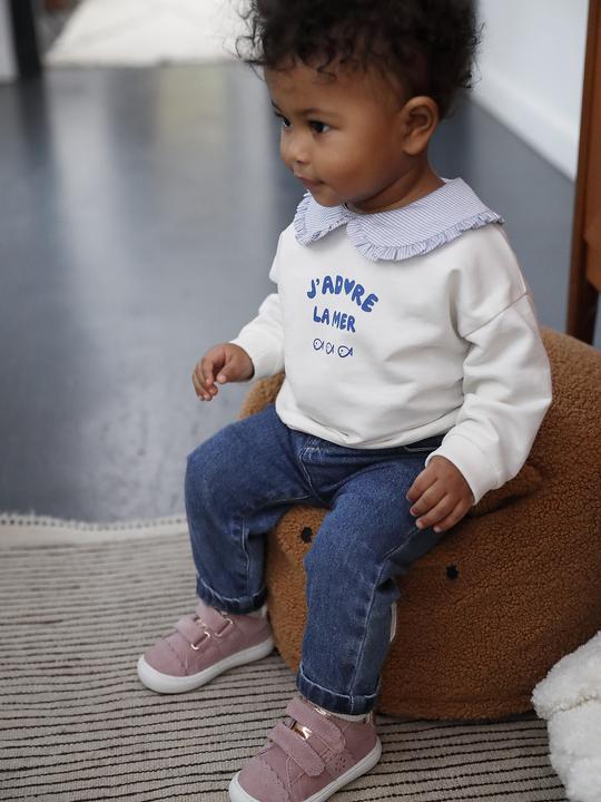 Actual product image Vertbaudet Baby Sweatshirt mit Bubikragen und Recycling-Polyester (68)