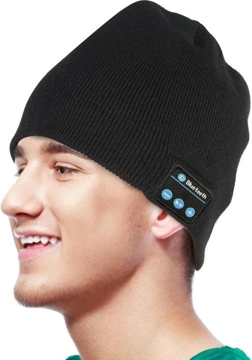 Actual product image Platyne Hat with built-in Bluetooth headset (One size)