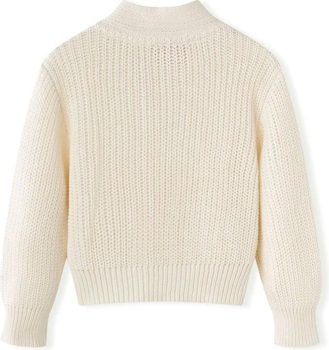 Immagine prodotto vidaXL Cardigan da bambino bianco neve 128,Materiale: 100 (128)