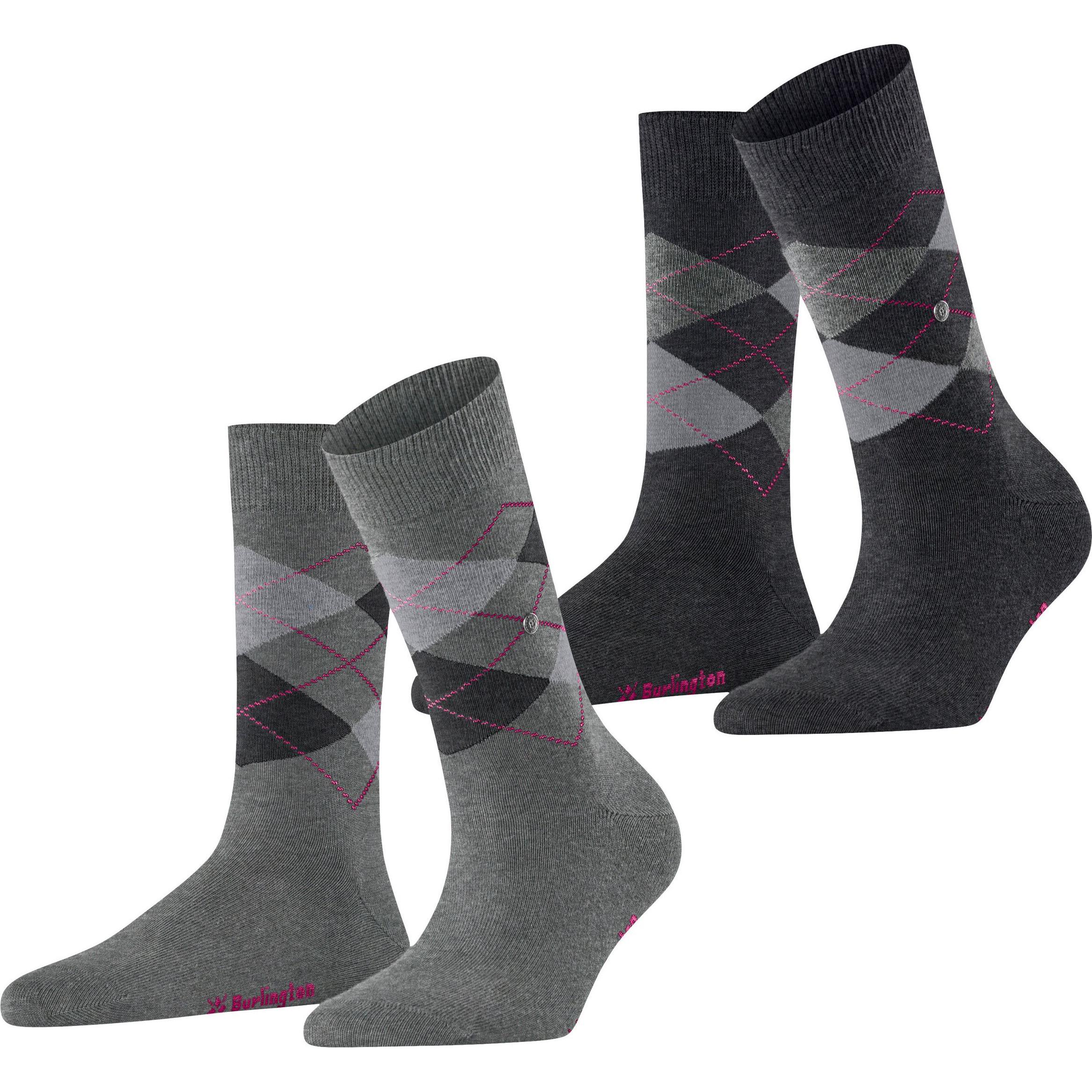 Burlington, Damen, Socken, Socken Casual Bequem sitzend, Mehrfarbig, (2er Pack, 36 - 41)
